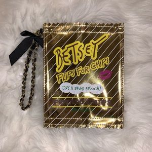 Hard to find!!! Betsey Johnson Chips Wristlet!